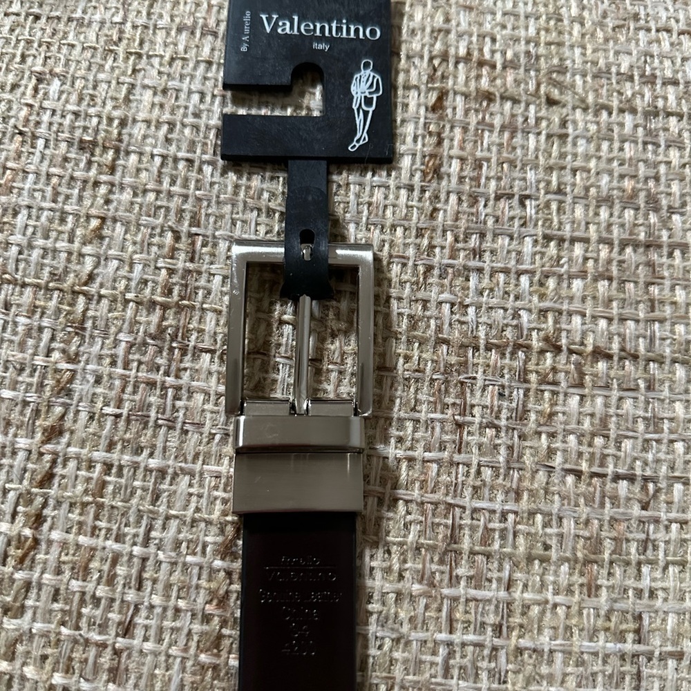 Aurelio Valentino Reversible Leather Black/Brown Belt 34” - Picture 5 of 8